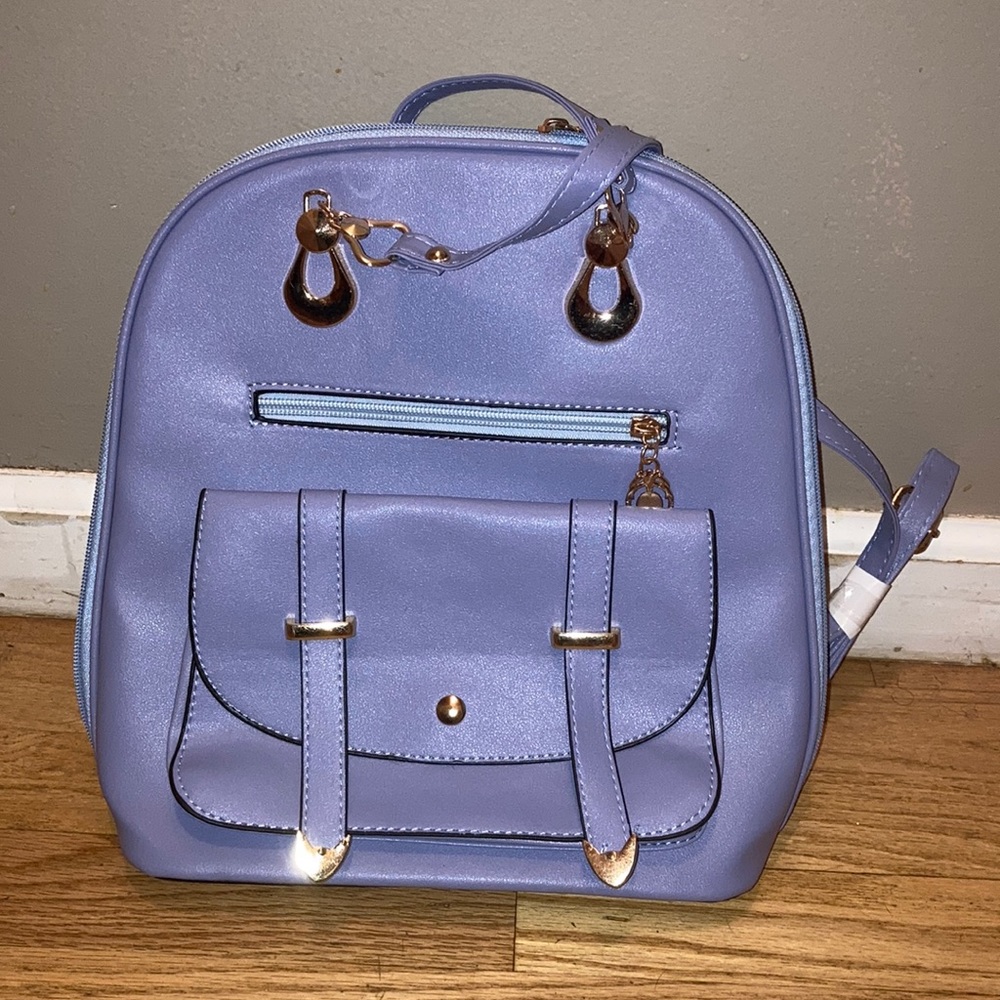 Light blue mini book bag